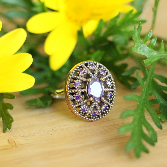 Sterling Silver Cubic Zirconia Stones Rings - Picture 2 of 6